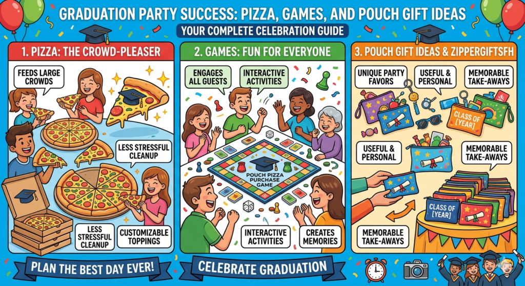 graduations pouch pizza purchase game zippergitsfh