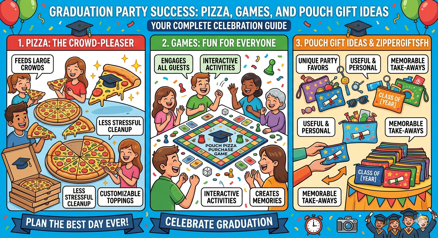 graduations pouch pizza purchase game zippergitsfh